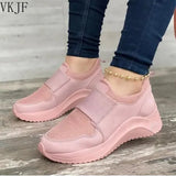 Sneakers Platform 2021 Summer Women's Vulcanized Shoes Solid Color Casual Female Flats Sneaker Mesh Ladies Sports