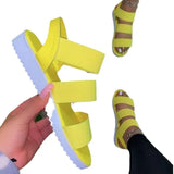 Breakj Summer New Women's Casual Flat-Bottomed Fish Mouth Sandals Women's Shoes 43-Yard