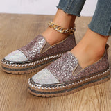 Womens Loafers Shoes Female Footwear Clogs Platform Casual Sneaker Crystal Round Toe Modis Slip-on Big Size Dress New Creepers