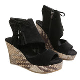 Breakj Slope Heel Sandals Women 2025 Summer Tuxedo High-Heeled Fish Mouth Loose Cake Bottom Fashion Wearing
