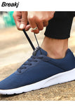 autumn New Men Casual Shoes Lace up Men Shoes Lightweight Comfortable Breathable Walking Sneakers Tenis Feminino