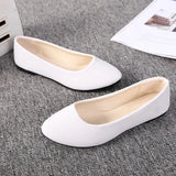 Flat Shoes Trend Simple Sweet Classic Candy Colors New Autumn Summer Casual Flock Flats Boat Cute Girls Flats Office