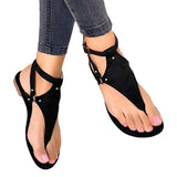 Breakj Flat-Bottomed Toe Velvet-Faced Hollow Sandals Women's Shoes Large Beach