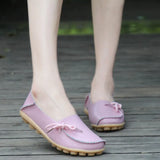 Shoes Casual PU Leather Flat Shoes For Women Round Toe Non Slip Nurse Chef Shoes Women Flats Fashion Chaussure