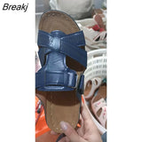 Summer Fashion Women's Hollow Out Wedge Sandals Platform Half Opened Toe Slippers Womens Shoes Comfort Plus Size
