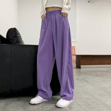 Elastic Waistband Loose Harem Embroidery Tie Dye Contrast Jogger Pant Women Man Streetwear Korean Harajuku Punk Hip