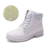 Boots For Women 2021 New Brand Snow Boots Fashion Warm Winter Boots Women Solid Square Heel Shoes Woman Plus Size