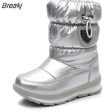 Real Wool Winter Warm Baby Shoes Waterproof Children's Snow Boots -30 Degree Keep Warm Girls Boys Snow Boots Kids