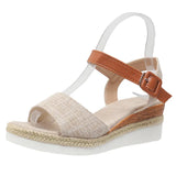 Breakj Summer New Large-Size Lady Sloping Sandals Temu Casual Comfortable