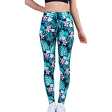 Fashion Women Leggings Beautiful Leaf Floral Printing High Waist Jeggings Stretch Pant Sexy Hot Sale Clothing
