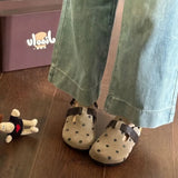 Breakj Bottom Boken Shoes Baotou Half Slippers Female Summer Outside Wear 2024 New Ugly Cute Female Shoes Boken Single Shoes