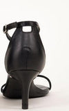 Stilleto High Heels Woman 6/8/9CM Pumps Flock&Nude Leather Sandales Femmes Ankle Strap Wedges Shoes Narrow Band
