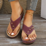 Thick-Bottomed Cool Slippers Women's 2025 Summer New Beach Waterproof Table Clip Women's Shoes