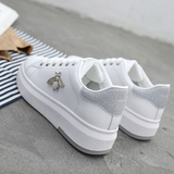 Women Casual Shoes 2022 New Women Sneakers Fashion Breathable PU Leather Platform White Women Shoes Soft Footwears