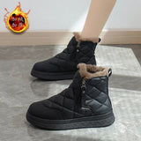 Breakj Boots Women 2024 New Winter Add Thick And Warm High Top Boots Platform Cotton Shoes Snow Boots