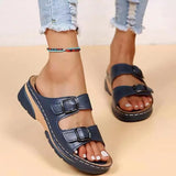 Breakj Size Women's Slippers 2023 New Thick Low Word Belt Shoes