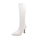 Tall Tube Thin Boots Elastic Thin Heel But Small Knee High Heel Boots Women Long Boots