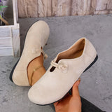 Breakj Round Head Single Shoes Women 2025 Spring And Autumn New Birken Shoes Children Flat Soles Casual Happy