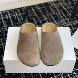 Breakj And Autumn 2025 New Birkenish Shoes Women Thick Soles Row One Foot Lazy Boken Bag Half Slippers