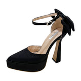 Spring New High Heel Waterproof Platform Single Shoe Spot