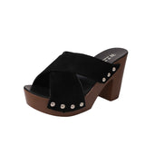 Breakj 2023 New Fish Mouth Word Rivet Cross Strap High-Height Thick And Thick Bottom Waterproof Table Roman Cool Drag