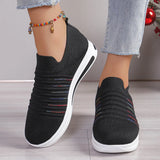 Summer New Large-Size Single-Shoe Women's Thick Bottom Slope And Sports Wind Casual Flying