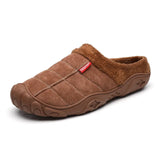 Slippers House Men's Winter Shoes Soft Man Home Slippers Cotton Shoes Fleece Warm Anti-skid Man Slippers High