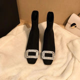 Breakj The Artifact! Square Head Showing Thin Elastic Boots In The Short Cylinder With Water Drill Black Thin Skinny
