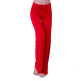 Wide Leg Trousers Women Harem Pants Mid Waist Flowy Casual Summer Cotton Long Loose Female Sexy