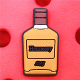 1pcs Wine Bottle Shoe Charms Cheese Chili Sauce Shoes Accessories Decoration Fit Croc Jibz Party Kids Gifts