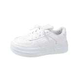 Breakj Small White Shoes Women In The Autumn Of 2025 New Korean Version Of Loose Cake Casual Sneakers Students Tie Board