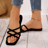 Breakj Small Cool Slippers Women Wear 2025 Summer New Beach Slippers Seaside Flat Bottom Drag Large