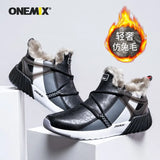 Men Boots Casual Winter Sneakers High Top Leather New Vintage Warm Comfortable Plush Snow Ankle Boots Walking