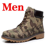 Men Boots PU Outdoor Snow Ankle Boots Male Lace Up Anti-slip Booties British Sneakers Plus Size 46 Zapatos De