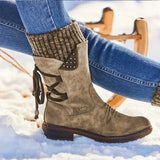 Breakj Autumn And Winter New Leisure Hairline Outlet Short Boots Women Flat Bottom Snow Boots Set Martin Women