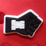 Charms Accessories Custom Cartoon Cute PVC Shoe Croc Buttons Sandals Charms Black Lives Dope Father Portrait Free