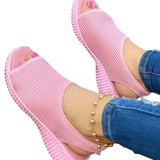 Summer Women Shoes 2022 Mesh Fish Platform Shoes Women's Closed Toe Wedge Sandals Ladies Light Casual Sandals Zapatillas