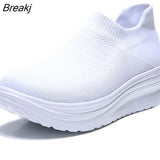 Women Shoes Summer Weave Sneakers Super Light Comfortable Shoes Female Mesh Breathable Sneakers Women