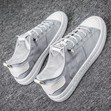 Sneakers Casual Canvas Men Shoes Autumn Unisex Fashion Breathable Low Top Lace Up Casual Shoes Mens Non-slip
