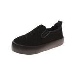 Breakj Shoes Women A Foot Trot Lazy Hairy Shoes Plus Velvet Warm Winter Wear Fashion Flat Bean Cotton