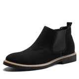 Trend Men Ankle Boots All-match Quality Slip-on Male Casual Shoes Soft Comfort Wear-resisting Footwear Outdoor