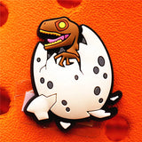 1pcs Dilophosaurus PVC Shoe Charms Accessories Decorations Jurassic Dinosaurs Bus Designer Croc Jibz Buckle Kids