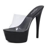 Breakj Autumn Night Club Sex Women's Shoes Waterproof Platform Roman Fish Mouth Lady Ultra High Heel