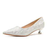 Autumn New Soft Leather Head Not Tired Single Shoe Fine Heel Temperament Shallow Versatile High-Heeled Shoes Work