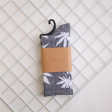 Socks For Women Men's Cotton Socks Hip Hop Leaf high Quality Harajuku Ladies White Green Spring Autumn casual long