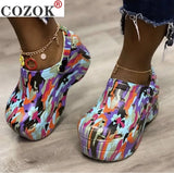 Hot Popular Serpentine Small Hole Women Sandals Cute Slippers Platform Thick Bottom Back Strap Summer Ladies Casual