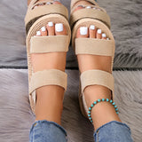 Women's Summer Fashion Wears Roman Imitation Rope Soles Of Women Slippers Sandals Thick-Soled Fashion