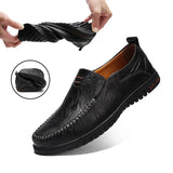 Leather Men Shoes Luxury Brand 2021 Casual Slip on Formal Loafers Men Moccasins Italian Black Male Driving Shoes