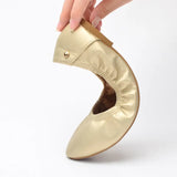 Summer Ladies Flat Shoes Super Soft Gold Ballet Flats Shoes Women Pink Round Toe Classic Solid Dancing Shoes For