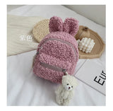 Lamb Plush Children's Backpack Kindergarten Boys And Girls Student School Bag Baby Cartoon Small